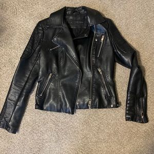 Zara faux leather jacket